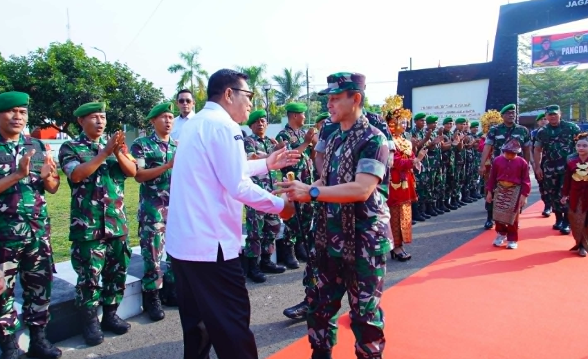 Kunker ke Muba Pangdam II / Sriwijaya Silahturahmi ke Bupati dan Dandim 0401 Muba